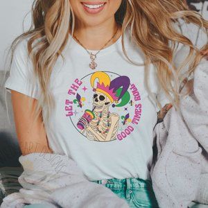 Let The Good Times Roll T-shirt Mardi Gras T-shirt Unisex Mardi Gras Tee